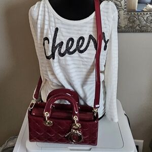 Chic Burgundy Crossbody Bag